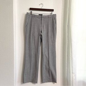 Banana Republic Womens Pants Slacks Gray Crosshatch Logan Fit Career Size 14